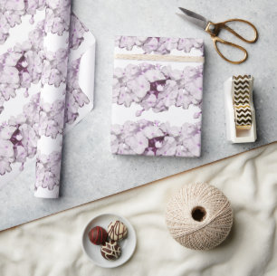 Malvenblüten-Muster-Geschenkpapier Geschenkpapier