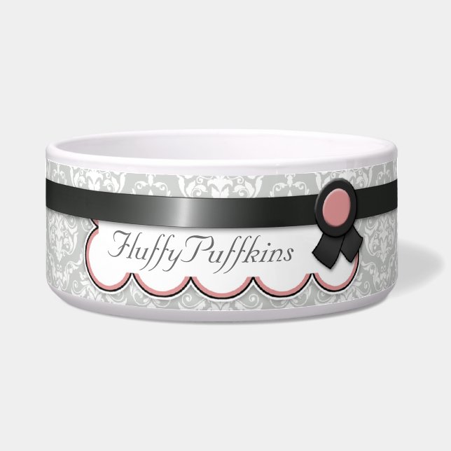 Malvenfarbene u. graue napf (Vorderseite)