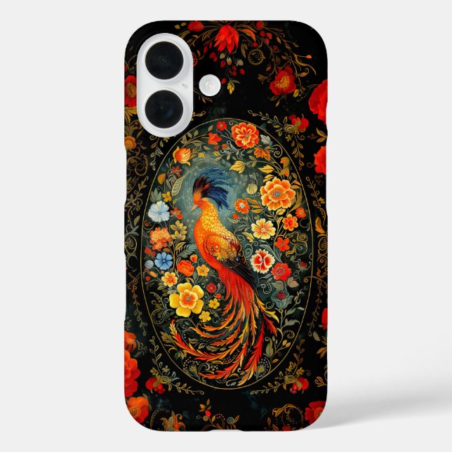 Malvogel iPhone 16 Hülle (Rückseite)