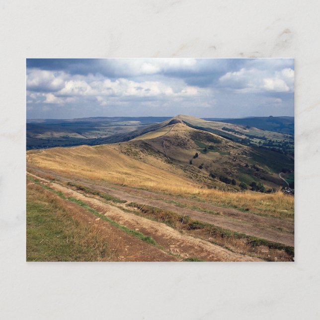 Mam Tor und Loose Hill Ridge, Derbyshire Europe Postkarte (Vorderseite)