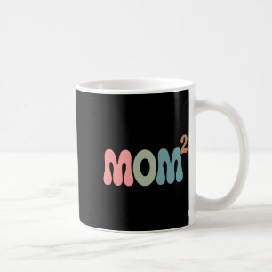 Mama2 Mama im Quadrat Mutter von zwei Zwillingen M Kaffeetasse