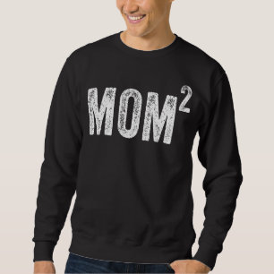 Mama2 Mama zerquetschte Mutter von zwei Zwillingen Sweatshirt