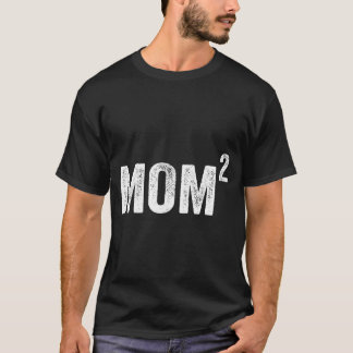 Mama2 Mutter von 2 Kindern Jungen Mädchen Mutter T-Shirt