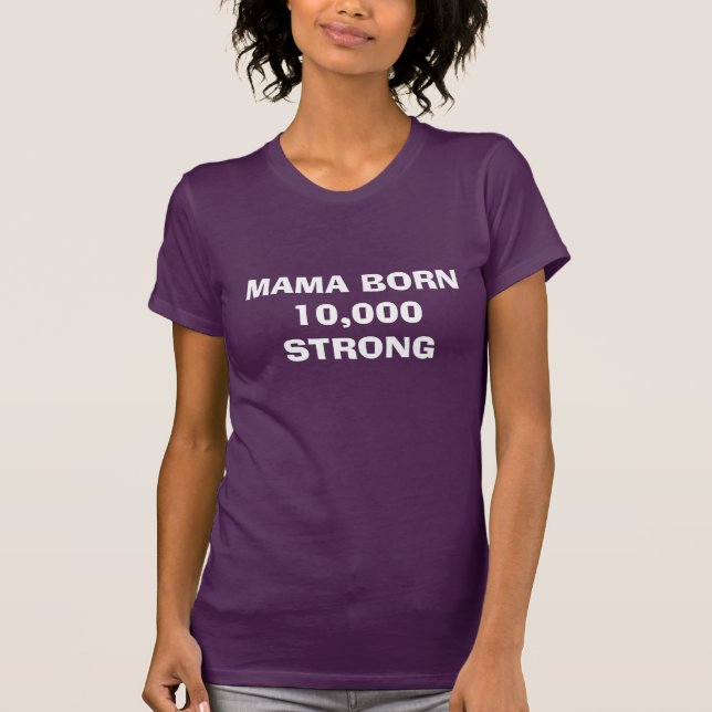 MAMA 10.000. Baby-T - Shirt (Vorderseite)