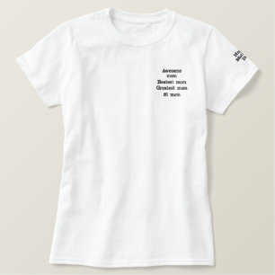 Mama #1 besticktes T-Shirt