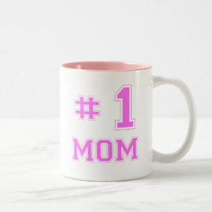 Mama #1 (Mama der Nr.-eine) Zweifarbige Tasse