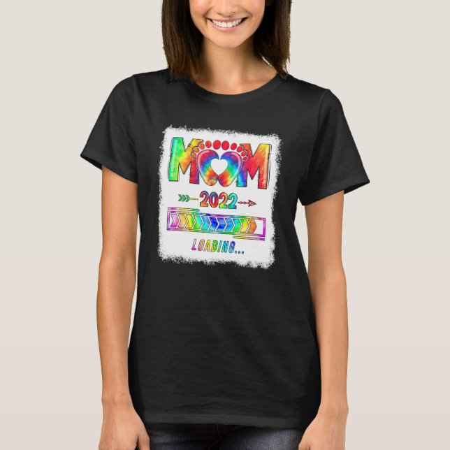 Mama 2022 Mamas als Mommy Baby Twins Futur T-Shirt (Vorderseite)