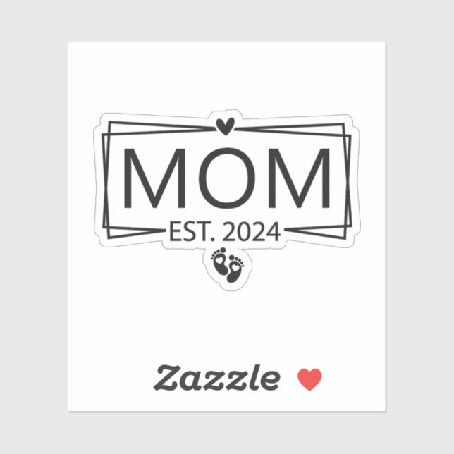Mama. 2024 aufkleber (Blatt)
