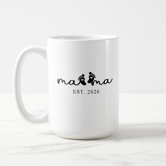 Mama 2026 | Baby Enthüllung Kaffeetasse (Links)