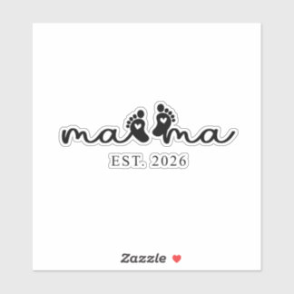 Mama 2026 | Baby Enthüllungsaufkleber Aufkleber