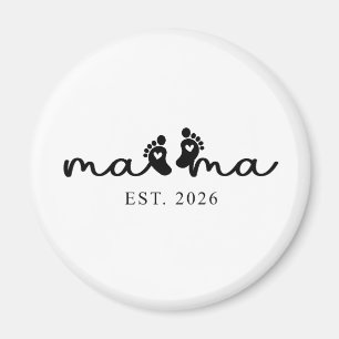 Mama 2026   Baby-Enthüllungsmagnet  Magnet
