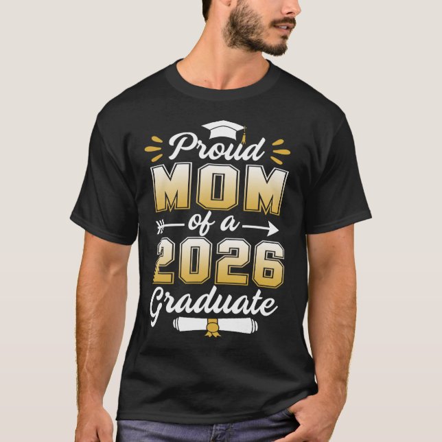 Mama 2026 Graduate Senior 2026 Gradu T-Shirt (Vorderseite)