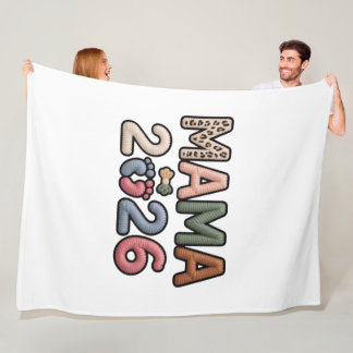 Mama 2026 Neue Mama Baby Enthüllung Gestrickte Puf Fleecedecke