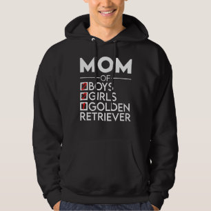 Mama 2 Jungen 2 Mädchen Golden Retriever Hoodie