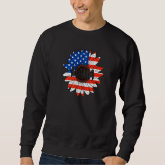 Mama 4. Juli Usa Sonnenblume Niedliche Mama Frauen Sweatshirt