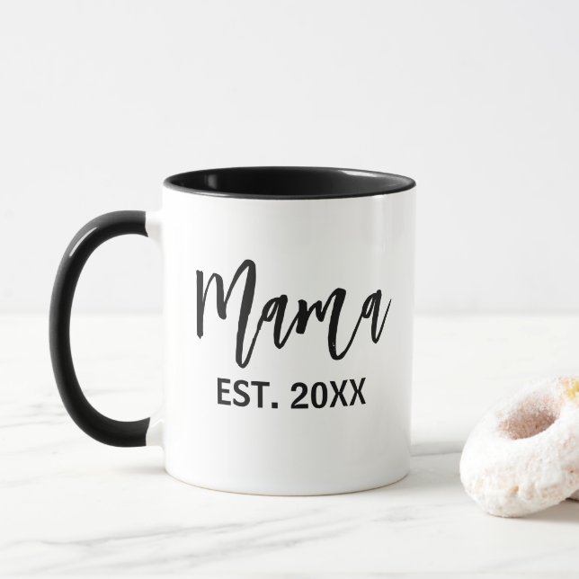 Mama A Établi Une Mug De Café Moderne (Avec donut)