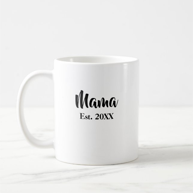 Mama a établi une nouvelle maman Mug (Gauche)