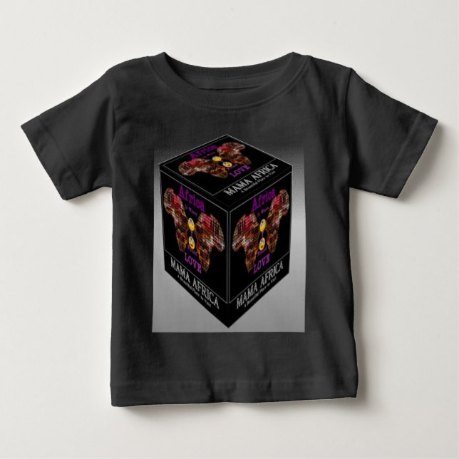 Mama-afrikanisches Stammesmuster Baby T-shirt (Vorderseite)