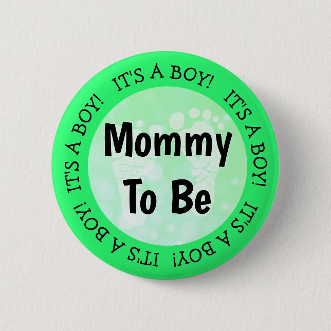 Mama als Green Baby Shooter Button (Vorderseite)