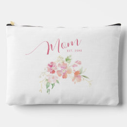 Mama als Wasserfarbe für Rosa Blütenfarbe Zubehörtasche