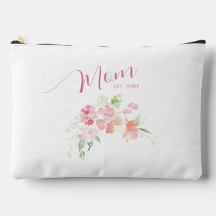 Mama als Wasserfarbe für Rosa Blütenfarbe Zubehörtasche