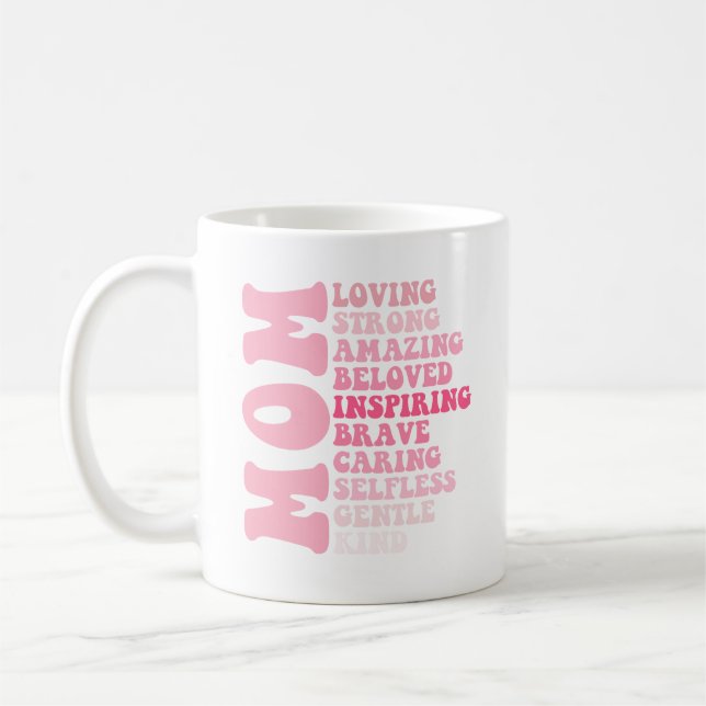 Mama am Muttertag Love Starke Phantastische beste  Kaffeetasse (Links)