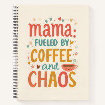 Mama angetrieben von Kaffee und Chaos Lustige Mama