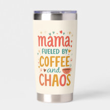 Mama angetrieben von Kaffee und Chaos Süßes Mama-L