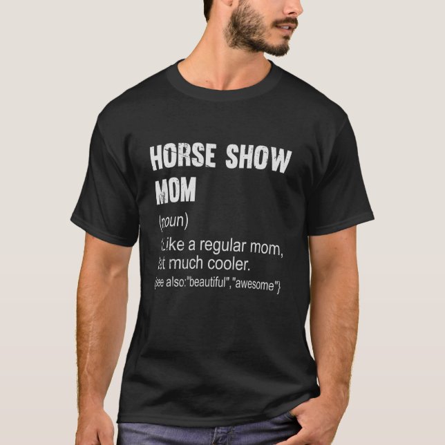 Mama anzeigen Definition Reittiere Mama für Wome T-Shirt (Vorderseite)
