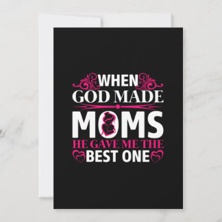 Mama Art gab er mir die beste Mama Einladung