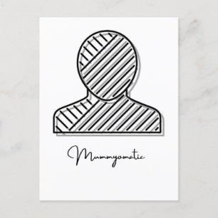 Mama Art, Ghost Wall Art, Halloween Zeichen Postkarte