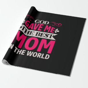 Mama Art God gab mir die beste Mama Geschenkpapier