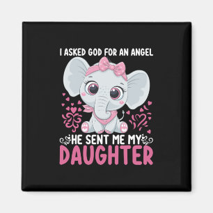 Mama Art hat er mir Elephant Daughter geschickt Magnet
