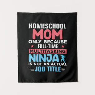 Mama Art Homeschool Mama Wandteppich