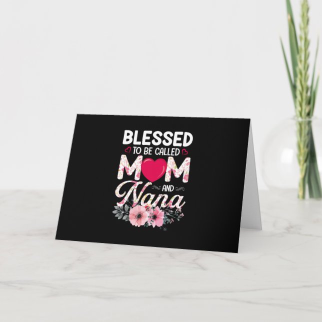 Mama Art Mama und Nana Feiertagskarte (Vorderseite)