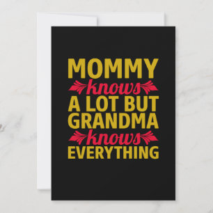 Mama Art Oma weiß alles Einladung