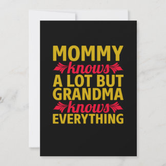 Mama Art Oma weiß alles Einladung
