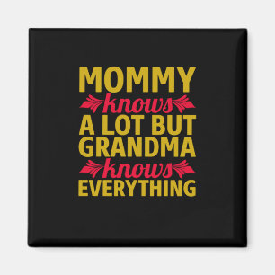 Mama Art Oma weiß alles Magnet