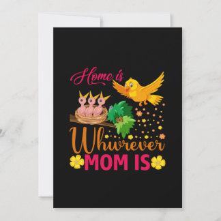 Mama Art Zuhause ist, wo Mama ist Einladung