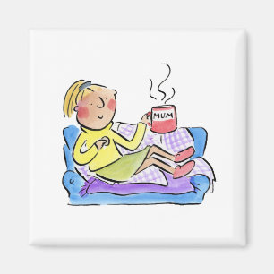 Mama auf dem Sofa Magnet