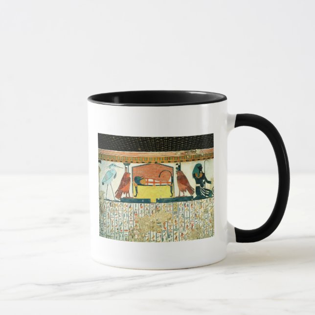 Mama auf einem Begräbnis- Bett mit verschiedenen Tasse (Rechts)