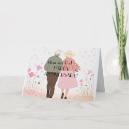 MAMA auf VATER JAHRESKARTE Dankeskarte