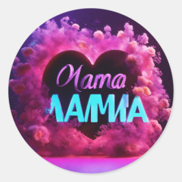 Mama-Aufkleber für Mama Runder Aufkleber