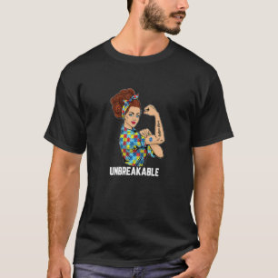 Mama Autismus für Frauen Unzerbrechlich Rosie The T-Shirt