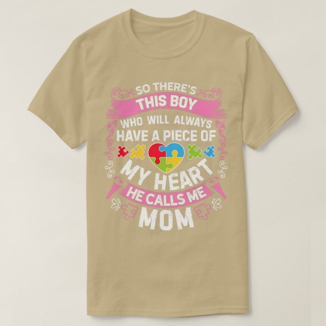 Mama Autismus für Männer Frauen Mädchen Kinder Leh T-Shirt (Design vorne)