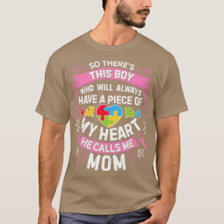 Mama Autismus für Männer Frauen Mädchen Kinder Leh T-Shirt