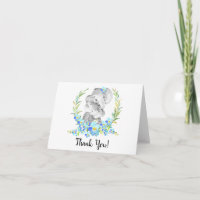 Mama & Baby Elephant Boys Dusche Vielen Dank