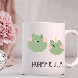 Mama & Baby Frog , Personalisierte Matching Family Kaffeetasse
