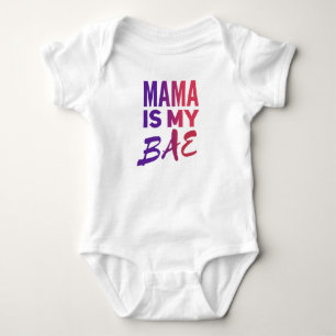 MAMA Baby Jersey Bodysuit Strampler