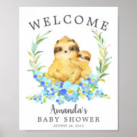 Mama & Baby Sloth Begrüßungstücher Kinderdusche Po